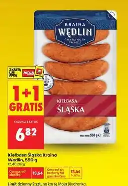 Biedronka Kiełbasa Śląska Kraina Wędlin 550 g oferta
