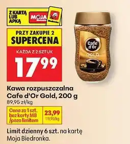Biedronka Cafe d'Or Gold, 200 g oferta