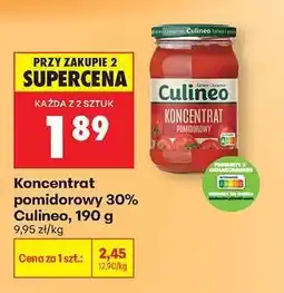 Biedronka Koncentrat pomidorowy 30% Culineo, 190 g oferta
