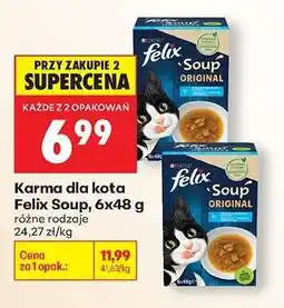 Biedronka Karma dla kota Felix Soup, 6x48 g oferta