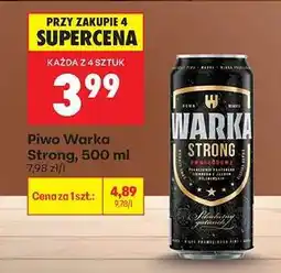 Biedronka Piwo Warka Strong, 500 ml oferta