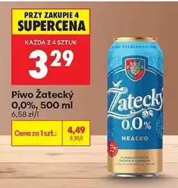 Biedronka Piwo Żatecky 0,0%, 500 ml oferta