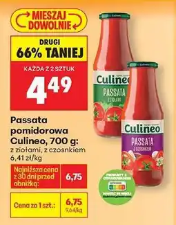 Biedronka Passata pomidorowa Culineo, 700 g oferta