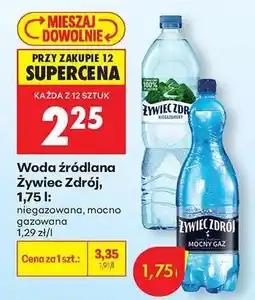 Biedronka Woda źródlana Żywiec Zdrój, 1,75 l oferta