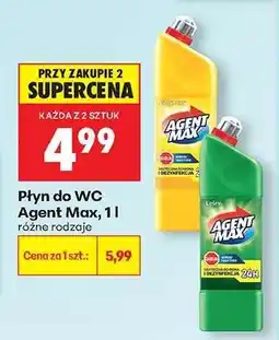 Biedronka Płyn do WC Agent Max, 1l oferta