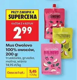 Biedronka Mus Owolovo 100 % owoców , 200 g oferta