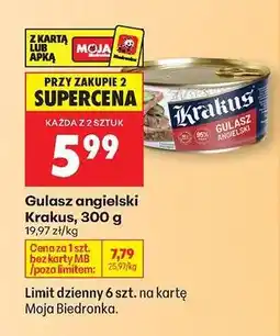 Biedronka Gulasz angielski Krakus, 300 g oferta