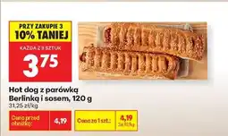 Biedronka Hot dog z parówką Berlinką i sosem , 120 g oferta