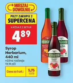 Biedronka Syrop Herbarium 440 ml oferta