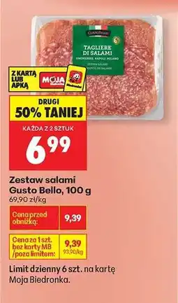 Biedronka Zestaw salami Gusto Bello , 100 g oferta