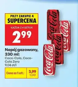 Biedronka Napój gazowany, 330 ml: Coca-Cola, Coca-Cola Zero oferta