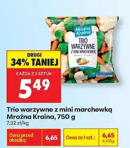 Biedronka Trio warzywne z mini marchewką Mroźna Kraina 750 g oferta
