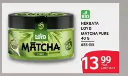 Selgros Herbata loyd matcha pure oferta