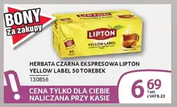 Selgros Herbata czarna ekspresowa lipton yellow label oferta