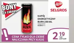 Selgros Napój energetyczny burn oferta