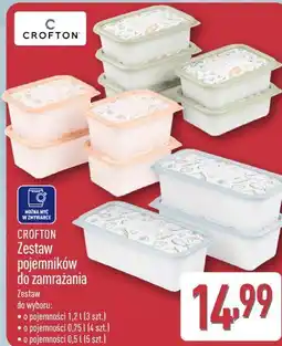 ALDI CROFTON Zestaw pojemników do zamrażania oferta
