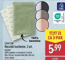 ALDI CROFTON Ręczniki kuchenne, 3 szt oferta