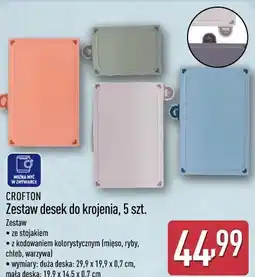 ALDI CROFTON Zestaw desek do krojenia, 5 szt oferta