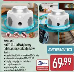 ALDI AMBIANO 360° Ultradźwiękowy odstraszacz szkodników oferta