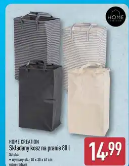 ALDI Składany kosz na pranie 80 l HOME CREATION oferta