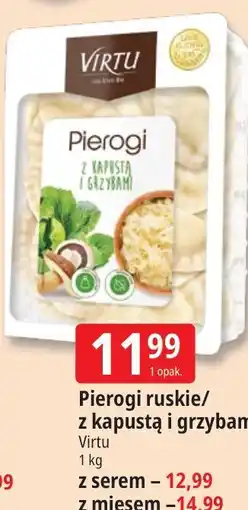 E.Leclerc Pierogi ruskie/ z kapustą i grzybami Virtu oferta