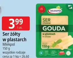 E.Leclerc Ser żółty w plastarch Mlekpol oferta