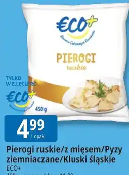 E.Leclerc Pierogi ruskie/z mięsem/Pyzy ziemniaczane/Kluski śląskie ECO+ oferta