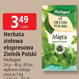 E.Leclerc Herbata ziołowa ekspresowa Zielnik Polski oferta