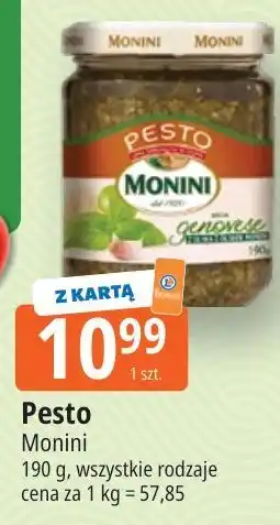 E.Leclerc Pesto Monini 190 g, wszystkie rodzaje oferta