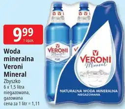 E.Leclerc Woda mineralna Veroni Mineral 6 x 1,5 litra oferta