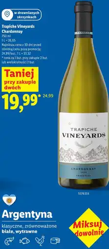 Lidl Trapiche Vineyards Chardonnay oferta