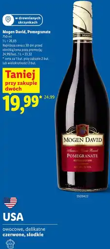 Lidl Mogen David, Pomegranate oferta