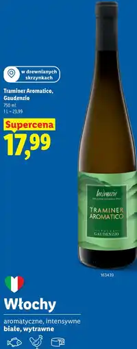 Lidl Traminer Aromatico, Gaudenzio oferta