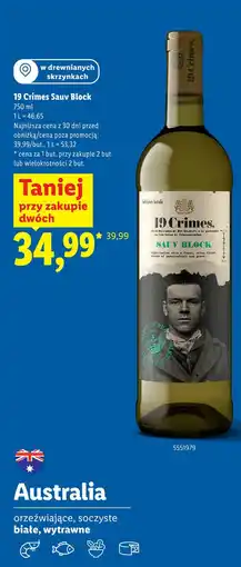 Lidl 19 Crimes Sauv Block oferta