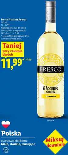 Lidl Fresco Frizzante Ananas oferta