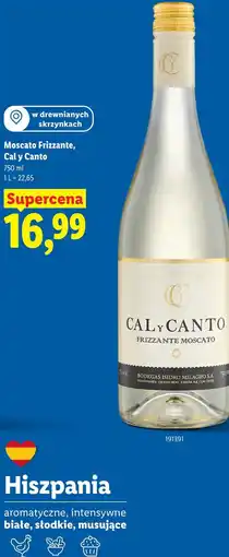 Lidl Moscato Frizzante, Cal y Canto oferta