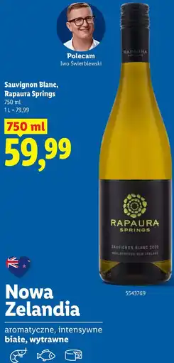 Lidl Sauvignon Blanc Rapaura Springs oferta