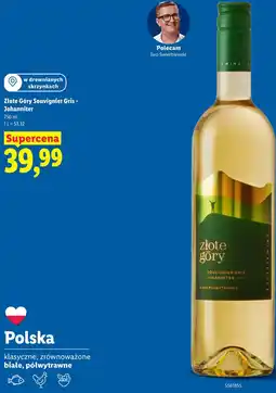 Lidl Złote Góry Souvignier Gris - Johanniter oferta