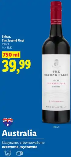 Lidl Shiraz, The Second Fleet oferta