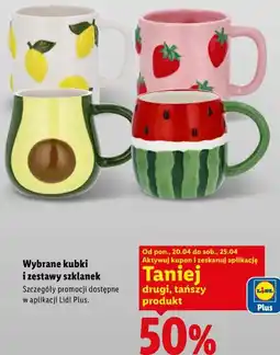 Lidl Wybrane kubki i zestawy szklanek oferta