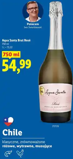 Lidl Aqua Santa Brut Rosé oferta