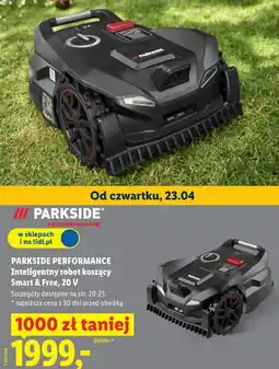 Lidl PARKSIDE PERFORMANCE Inteligentny robot koszący Smart & Free, 20 V oferta