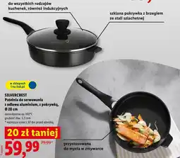 Lidl SILVERCREST Patelnia do serwowania z odlewu aluminium, z pokrywką, Ø 28 cm oferta