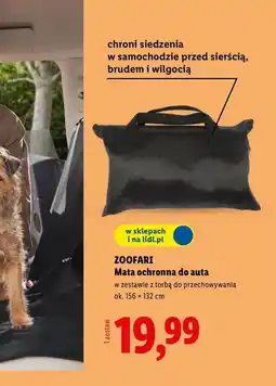 Lidl Mata ochronna do auta ZOOFARI oferta