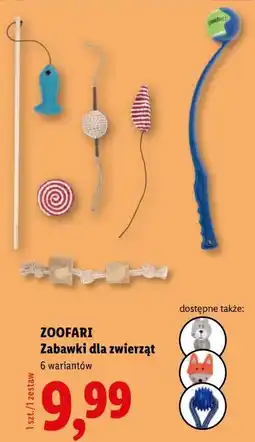 Lidl ZOOFARI Zabawki dla zwierząt 6 wariantów oferta
