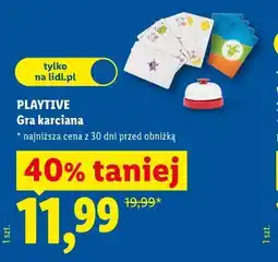Lidl Gra karciana PLAYTIVE oferta