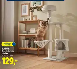Lidl ZOOFARI Drapak dla kota z budką ok. 70 x 115 x 50 cm oferta