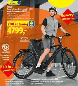Lidl CRIVIT Rower miejski elektryczny X.3 GATES z napędem na pasku, 355 Wh oferta