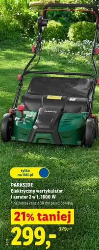 Lidl PARKSIDE Elektryczny wertykulator i aerator 2 w 1, 1800 W oferta