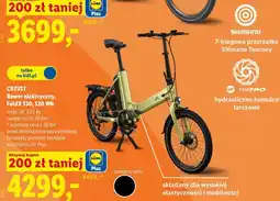 Lidl CRIVIT Rower elektryczny, FoldX 530, 530 Wh oferta